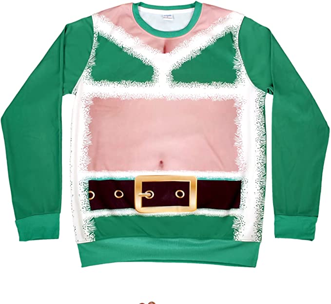 Funny Santa Christmas Sweatshirt 3D printed Sweaters for women
